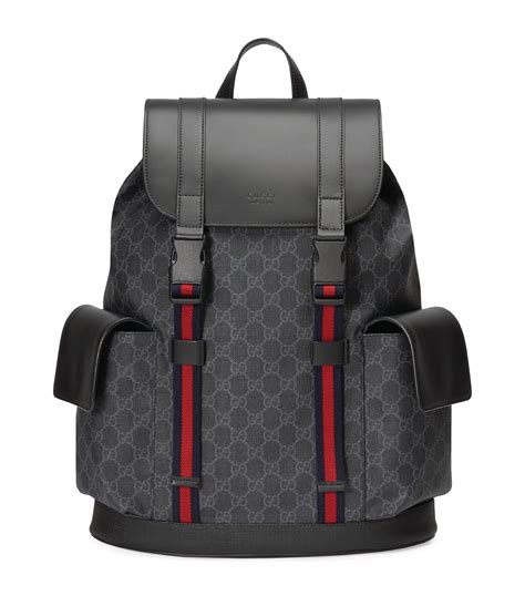 gucci bag backpack black|gucci gg supreme backpack black.